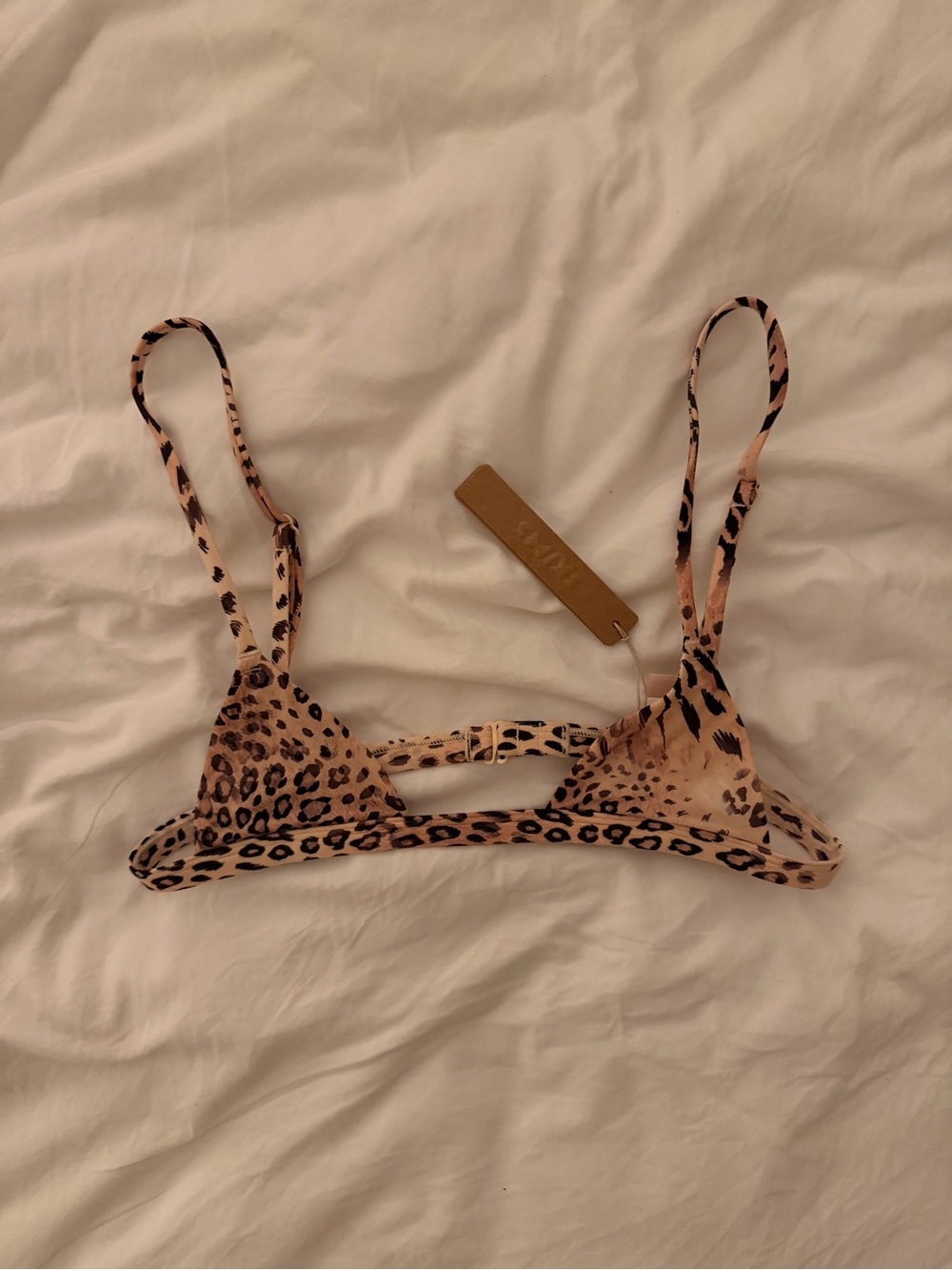 Skims Leopard Print Micro Bralette